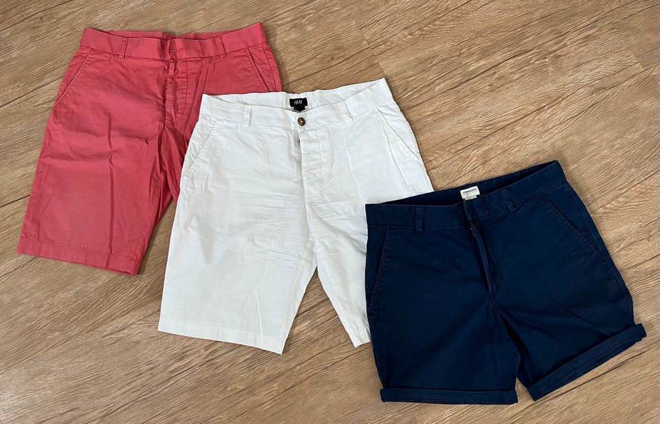 3 H&M Herren Hosen / Shorts Größe 46 in Amtzell