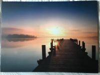 Sonnenaufgang am See Wandbild Leinwand NEU ! Berlin - Wilmersdorf Vorschau