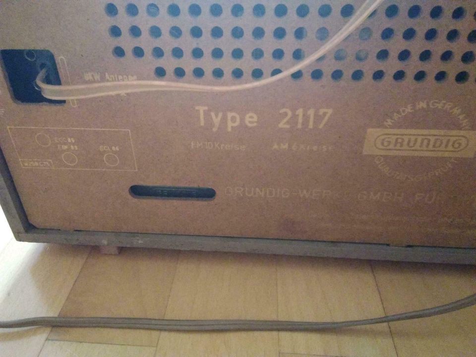 Grundig Radio Type 2117 aus der 60igern  funktionsfæhig in Gönnheim