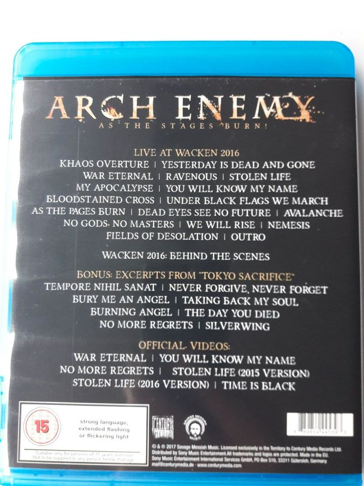 Metal DVD/ Bluray selten/rar  Metallica, Sepultura, Arch Enemy... in Geithain