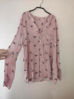 Bluse langarm rosa mit grauen Flamingos und Pailletten Hessen - Grünberg Vorschau