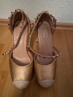 Keilabsatzschuhe, Wedge, Plateau, 39, roségold, Schnürung, neu Nordrhein-Westfalen - Paderborn Vorschau