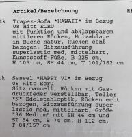 Trapez Sofa Couch und Sessel Baden-Württemberg - Kornwestheim Vorschau