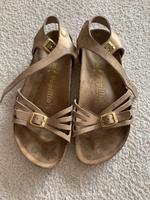 Seltene Birkenstock BALI Echtleder Nubuk Sandale Knöchelriemen Brandenburg - Templin Vorschau