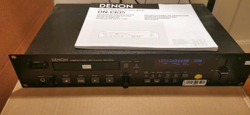 Denon DN-C635 19" Studio CD Player in Hamburg