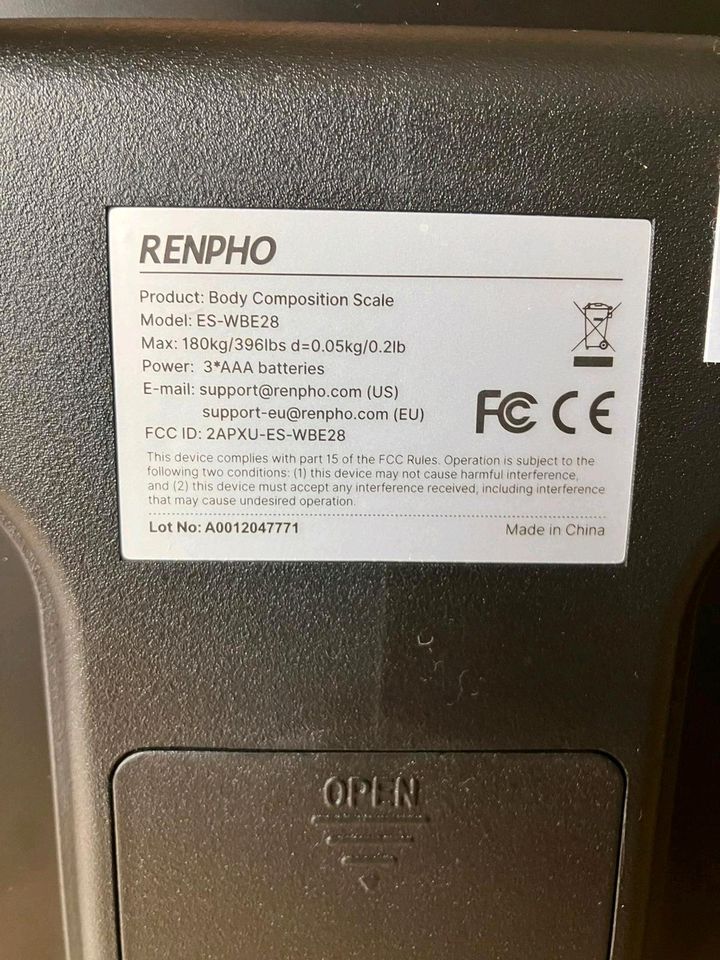 Renpho Wlan Smart Waage Bluetooth Körperfettwaage in Frankfurt am Main -  Bornheim | eBay Kleinanzeigen ist jetzt Kleinanzeigen