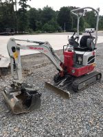 1,15t Takeuchi Bagger / Minibagger m. Schnellw. mieten / leihen Nordrhein-Westfalen - Marienheide Vorschau