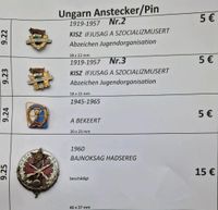 Verschiedene Ungarn Anstecker PIN Baden-Württemberg - Fellbach Vorschau