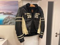 AJS Motorradjacke | Leder | Gr. 52 | Retro Look Hessen - Groß-Umstadt Vorschau