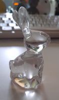 Glasfigur - Größerer Hase, sitzend - schweres Kristallglas 8 cm München - Moosach Vorschau