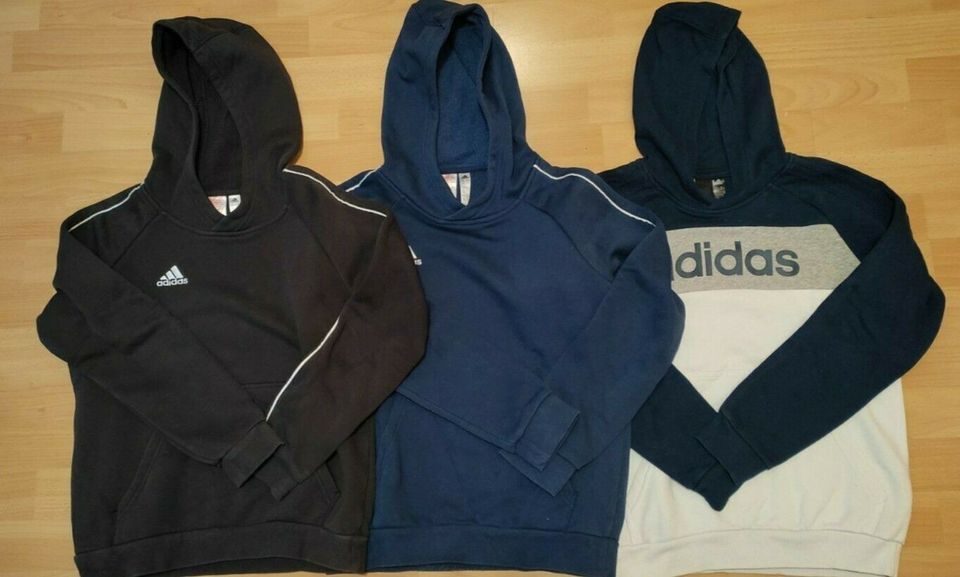 3 Adidas Pullover Hoody Größe M 11-12 Jahre in Lauingen a.d. Donau