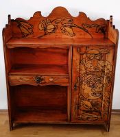 Antike Alfons Mucha Holz Kommode Sideboard Rarität Bayern - Germering Vorschau