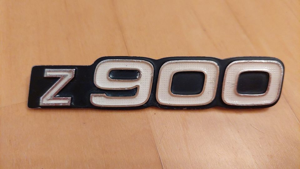 Kawasaki Z 900 Seitendeckel Emblem, Original 1976, Aufschrift Z1 in Nürnberg (Mittelfr)