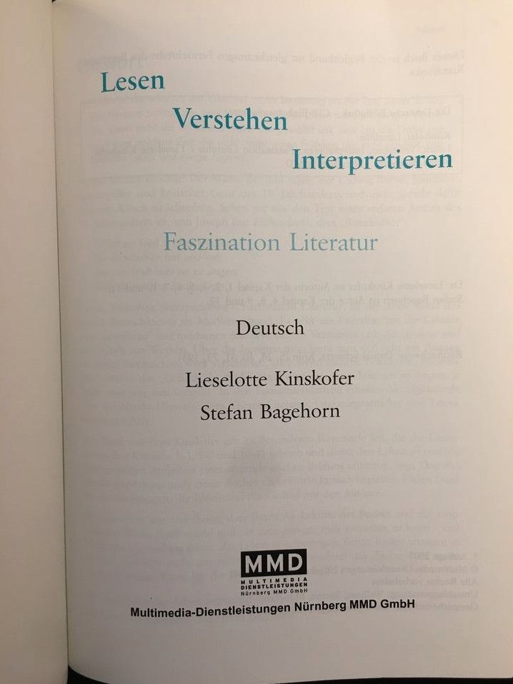 Telekolleg Deutsch: Lesen, Verstehen, Interpretieren in Herrieden