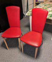 Zwei rote Kunstleder Stühle Dortmund - Aplerbeck Vorschau