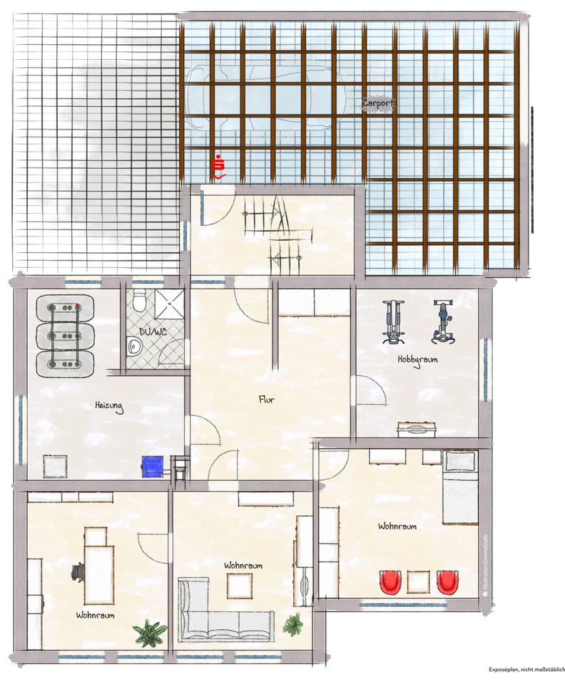 Zweifamilienhaus in Niederndorf...Viel Platz zum Wohnen, verteilt auf neun Zimmer! in Herzogenaurach