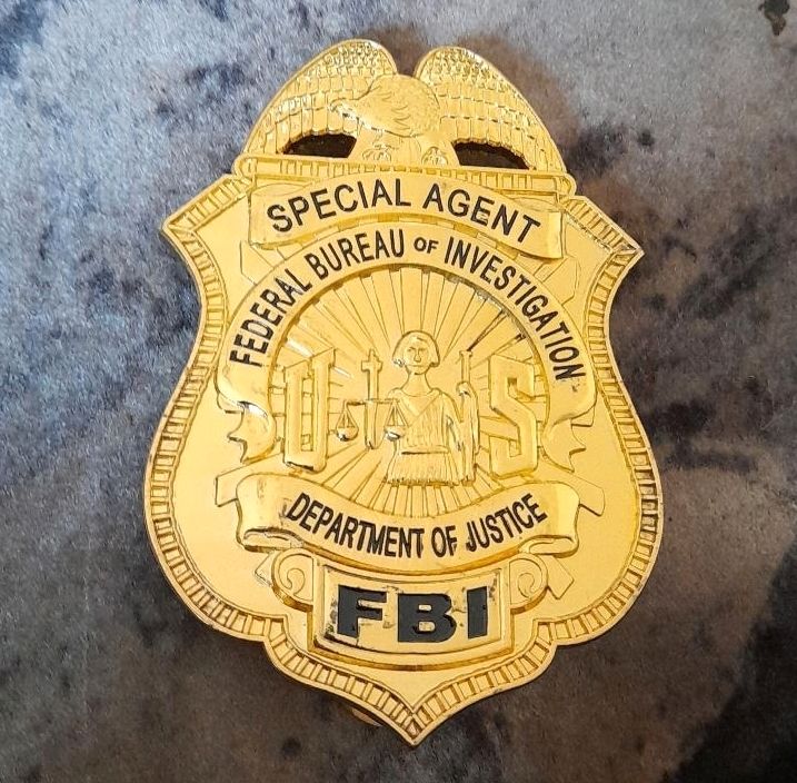 US Police Badge FBI Special Agent Departement of Justice Replika in Weiden (Oberpfalz)