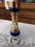 Retro-Vase, Glas, kobaltblau und gold, 35,-- Bayern - Rosenheim Vorschau