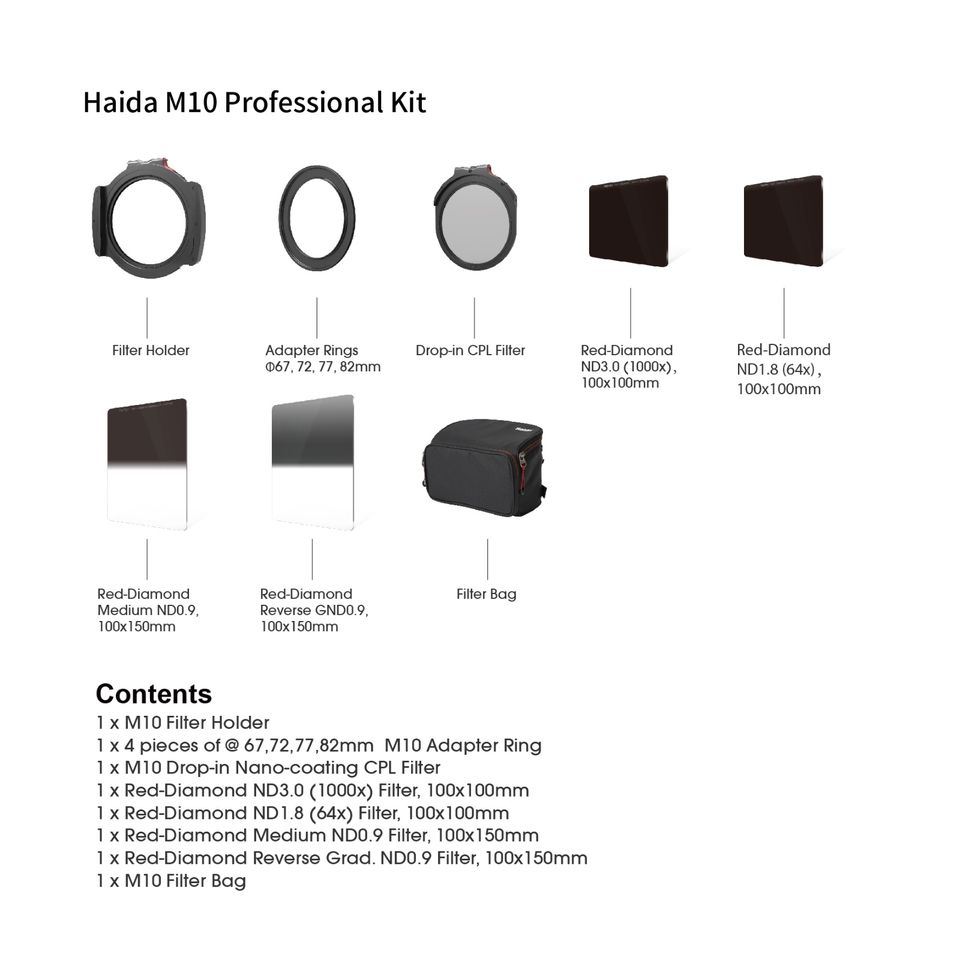 Haida Filterset 100 Serie M10 Starter Kit Professional in Freiburg im Breisgau