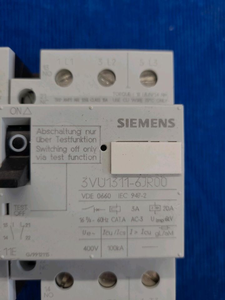 Siemens Leistungsschalter 3VU1311-6JR00 in Naumburg (Saale)