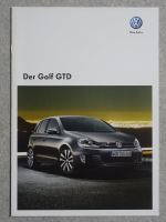 VW Golf 6 GTD Prospekt (inkl. Preisliste) Niedersachsen - Nienburg (Weser) Vorschau
