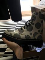 Dr Martens Schuhe mit Plateau, schwarz-weiß Sachsen-Anhalt - Halle Vorschau