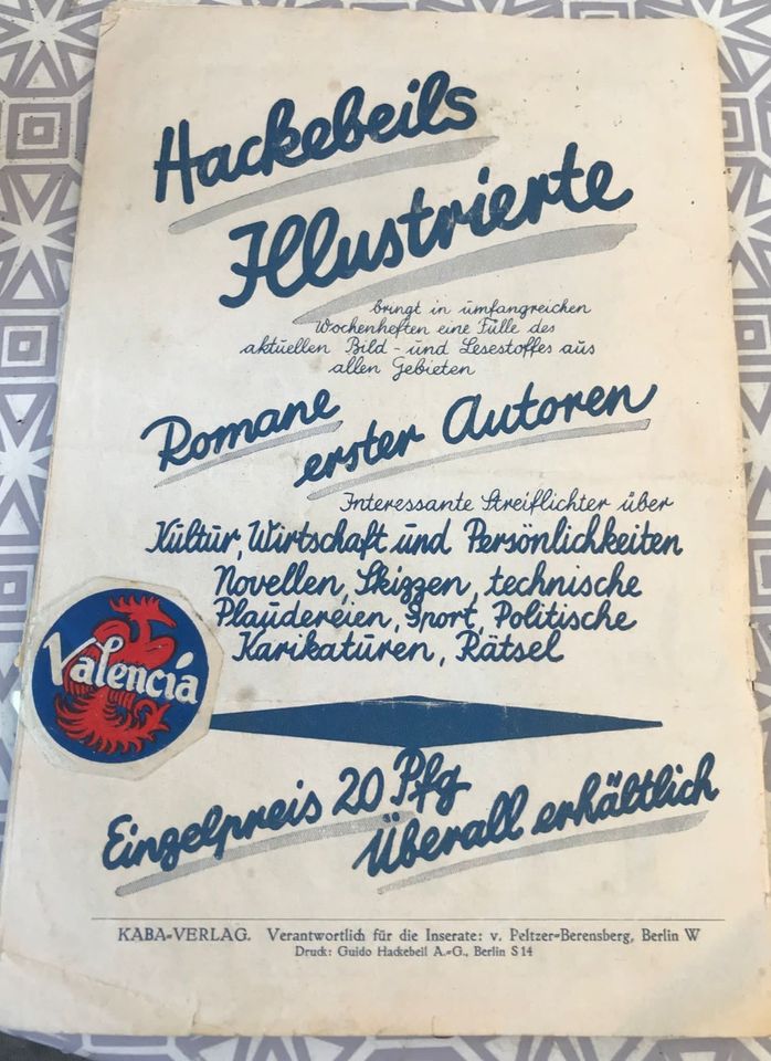 1942 Metropol Theater Ticket Programm Heft der Graf von Luxemburg in Berlin