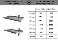 Wandbord Wandregal Wandbefestigung Edelstahl Gastronomie Gastro Essen - Essen-Kray Vorschau