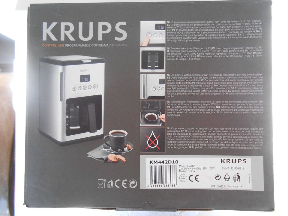 in jetzt - Regensburg eBay ist FILTERMASCHINE KAFFEEMASCHINE Espressomaschine - | kaufen KRUPS & Kleinanzeigen gebraucht | Bayern Kleinanzeigen KM442D Kaffeemaschine -