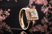 Leo Wittwer Ring mit Princess Schliff Diamant Brillanten Rosegold Nordrhein-Westfalen - Wegberg Vorschau