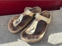 Birkenstock Gizeh 39 gold Sandalen Schuhe Zehenteiler Bayern - Rimpar Vorschau