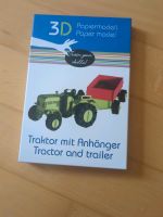 Traktor mit Anhänger Fridolin 3D Papiermodell Bayern - Deiningen Vorschau