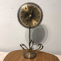 Tischuhr Richard Rau Atlanta Midcentury Blume Messing Vintage Nürnberg (Mittelfr) - Mitte Vorschau