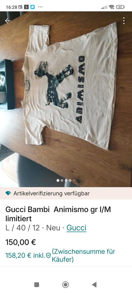 Gucci Bambi animismo gr38/40  Limited Edition in Aschaffenburg