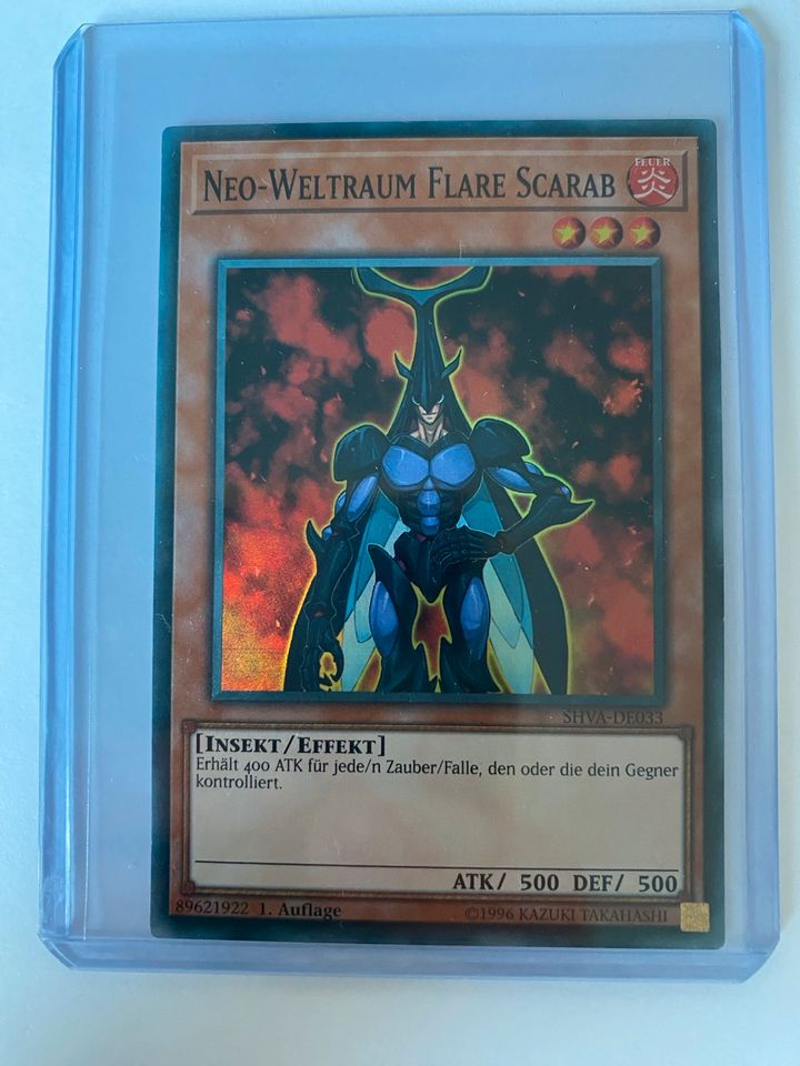 Yu-Gi-Oh! SHVA-DE033 Neo Weltraum Flare Scarab 1.Auflage Super in Frankfurt am Main