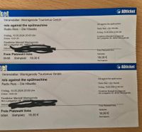 2 Tickets für " reis against the spülmachine " in Wernigerode Sachsen-Anhalt - Wernigerode Vorschau