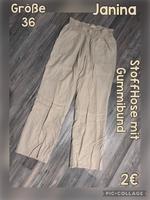 Größe 36 StoffHose mit Gummibund von Janina Hessen - Darmstadt Vorschau