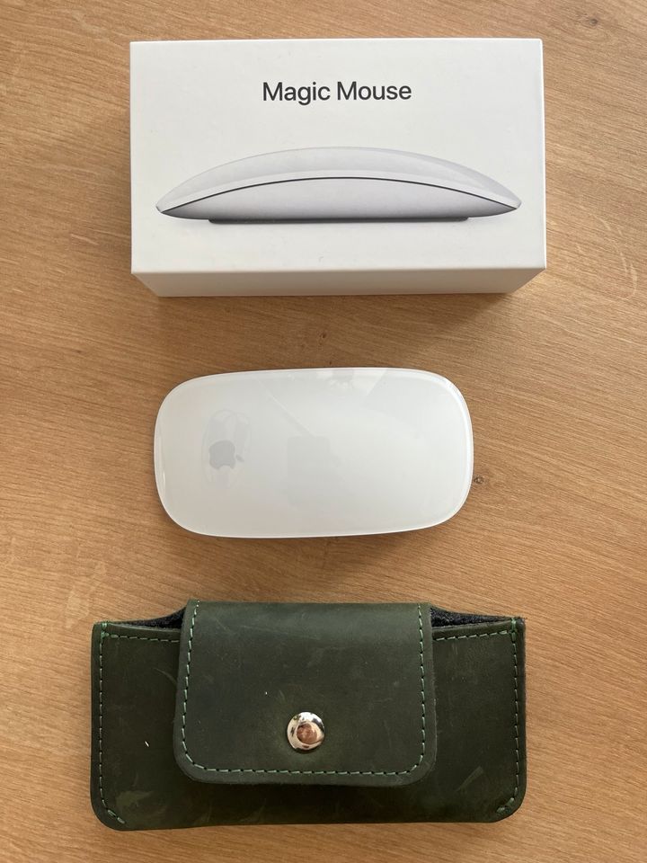 Apple Magic Mouse 2 originalverpackt + Tasche Neuwertig in Eggenstein-Leopoldshafen