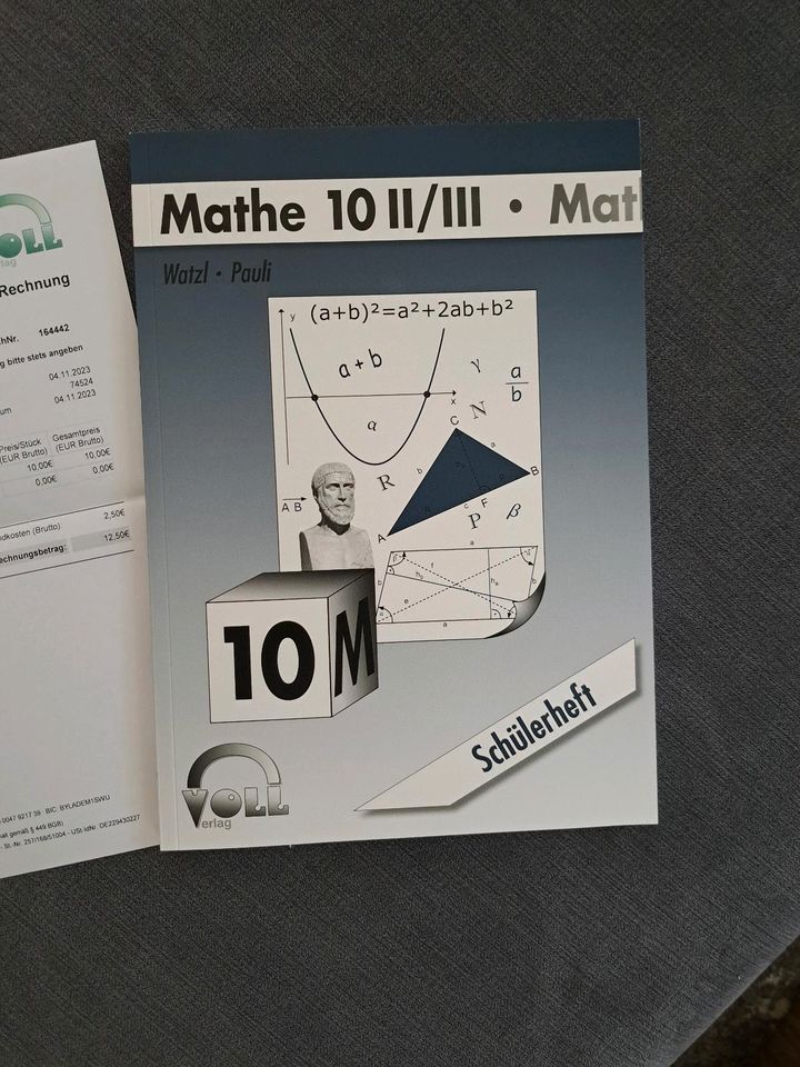 Mathe 10 m 10 2/3 II/III watzl Pauli voll Verlag schülerheft real in Falkenstein