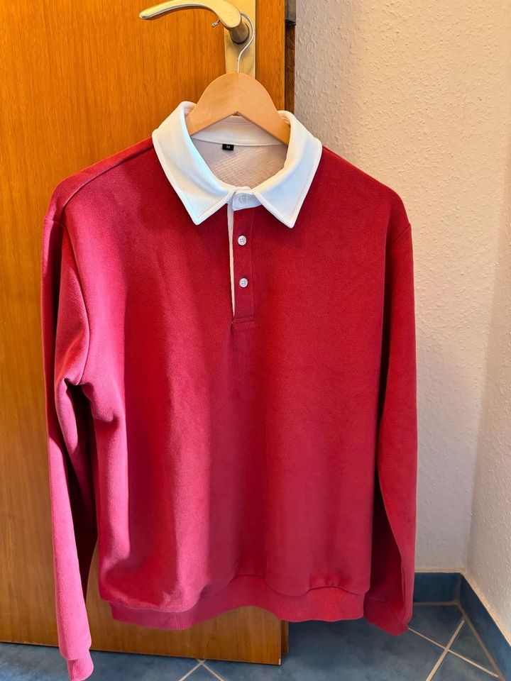 Poloshirt langarm (rot) ungetragen! in Zeltingen-Rachtig