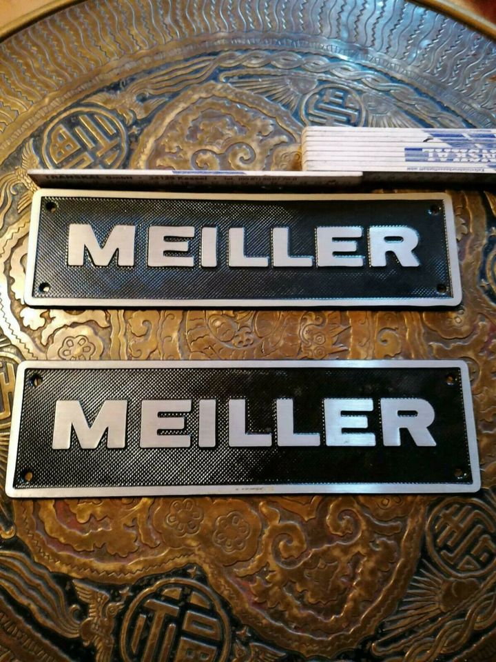 Meiller Kipper LKW Oldtimer Absetzer Hakenlift Emblem NOS in Selters