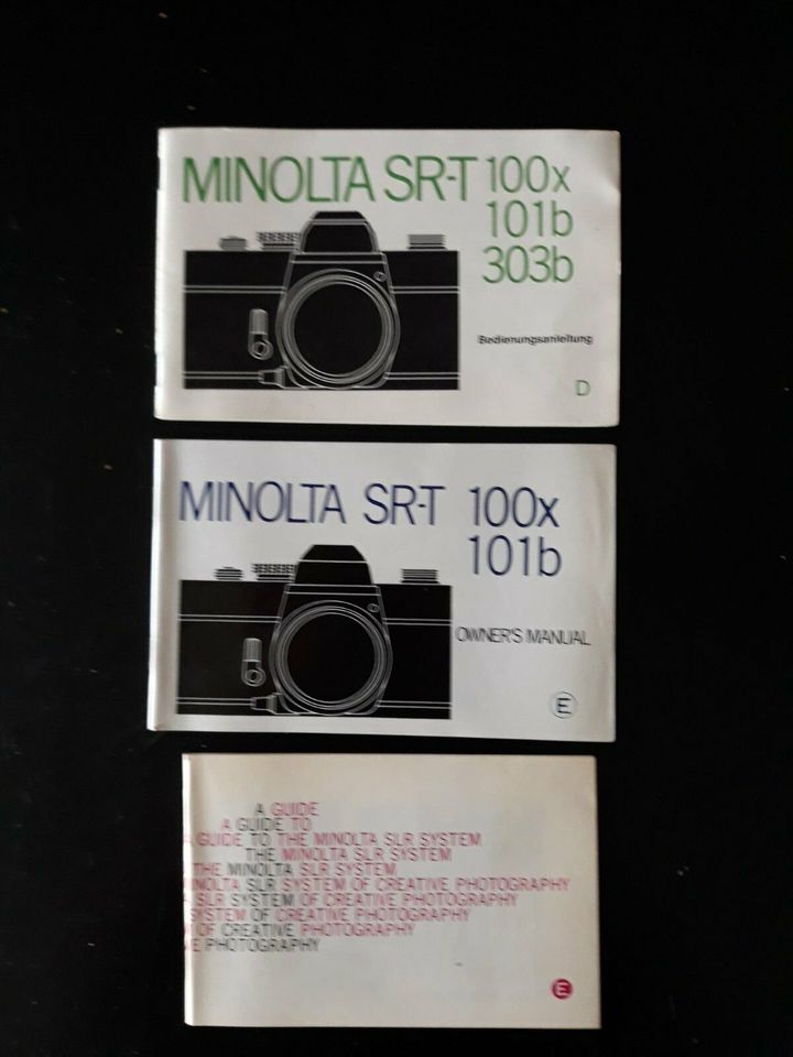 Minolta SR-T 100x 101b 303b Anleitung in Nazza