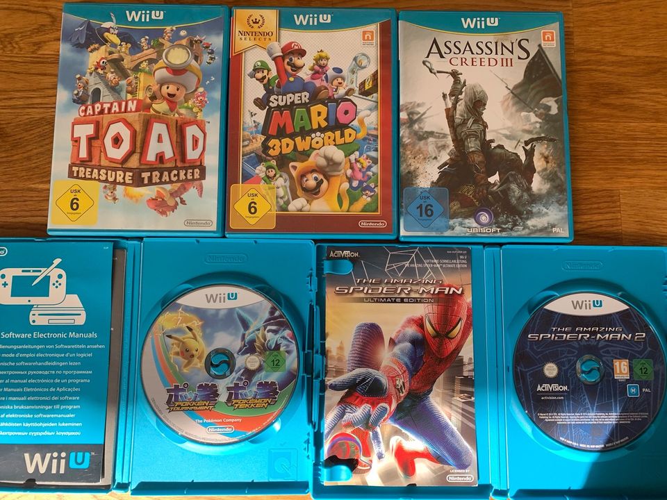 Toad Mario 3d World Assassins Pokemon tekken spiderman 2 Wii U in Dortmund