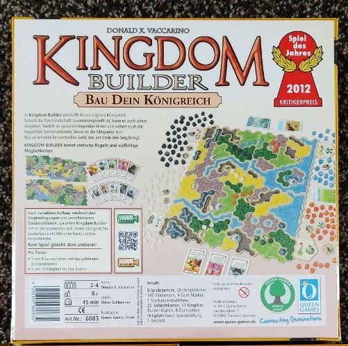Brettspiel Kingdom Builder von Queen Games in Uhldingen-Mühlhofen