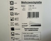 Mehrzweckplatte aus Laminat ++ weiß ++ neu München - Bogenhausen Vorschau