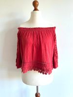 Topshop Cropped Carmen Bluse 38 Rot Baumwolle Altona - Hamburg Sternschanze Vorschau