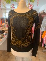 Transparent Pulli, Schwarz, Gold Strasssteine, Gr. S Bayern - Günzburg Vorschau