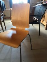 2 Stühle Holz mit Metallbeinen Dresden - Leubnitz-Neuostra Vorschau