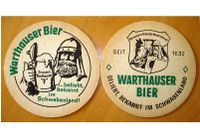 Alter Bierdeckel Warthauser Bier Brauerei Warthausen Baden-Württemberg - Biberach an der Riß Vorschau