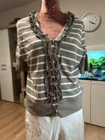 Pulli Monari 46 taupe weiß Bayern - Plattling Vorschau